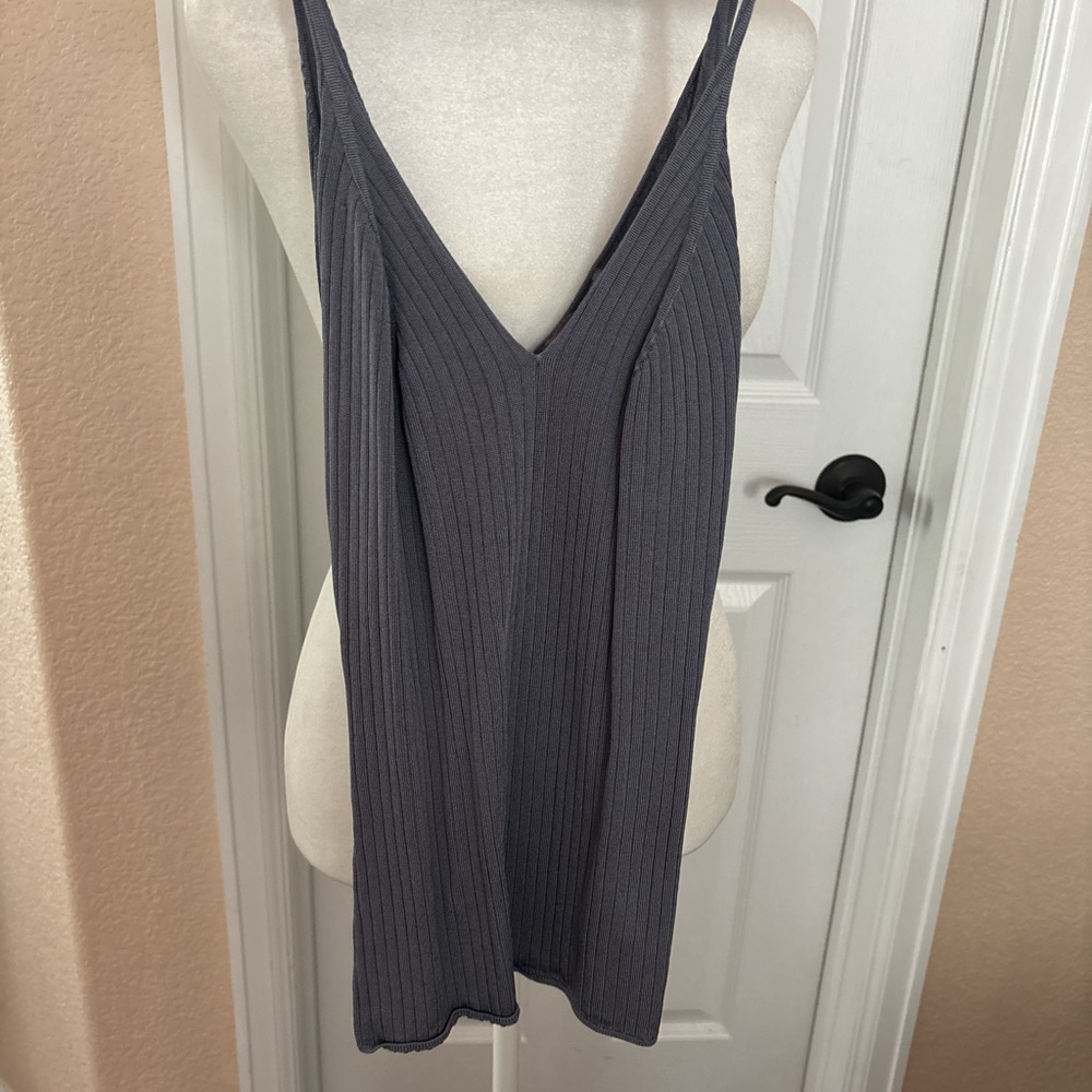 H&M Charcoal Ribbed Camisole